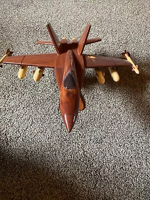 F18 F/A Hornet  Special Edition Mahogany Wood Desktop Airplane Model • $27