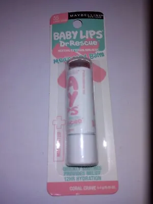 Maybelline Baby Lips Dr Rescue Medicated Lip Balm #55 CORAL CRAVE New Sealed • $6.99