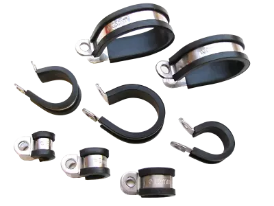 £2.49 • Buy P-Clips Rubber Lined Stainless Steel 4mm-40mm Diameters Pipe Cable Hose Clamps
