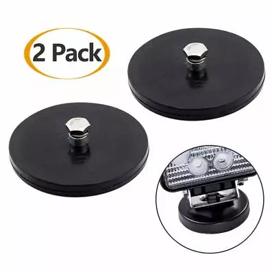 £15.69 • Buy 2 Pcs Magnetic Light Bar Mount Magnetic Work Light Base Magnet Mounting Brackets