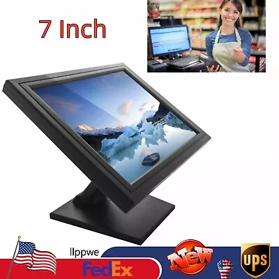 7 Inch POS LCD TouchScreen Touch Screen Bar Touch Screen Monitor POS USB VGA • $139.65