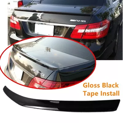 Fit For Benz E-Class W212 2010-2016 E250 E350 Rear Trunk Lip Spoiler Wing Black • $73.99