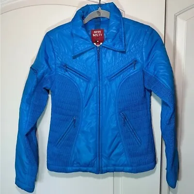 Miss Sixty Collector Electric Blue Vintage Coat Size: Small • $47.50