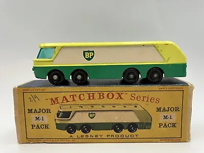 Matchbox Major Pack M-1 B.p. 'autotanker' Petrol Tanker With Original Box • £40