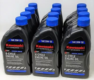 12PK SAE 20W50 4-Cycle Engine Motor Oil OEM# 99969-6298 Quart Bottle • $98.95