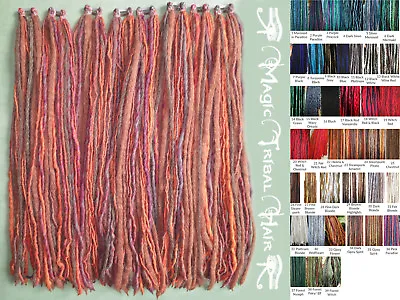 DREAD FALLS Pick Your Color! 8 DREADS CLIP-INS Handmade Belly Dance DREADLOCKS • $137