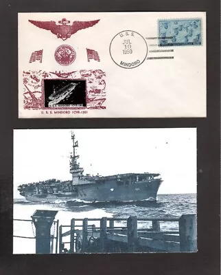 U.S.S. Mindoro (CVE-120) - Naval Ship's Cover - July 10 1950 - Gmahle Cachet • $4.99