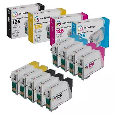LD Products 9PK Replacement For Epson 126 T126 High Yield Ink Cartridge Bulk Set • $29.99