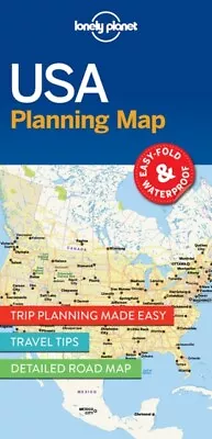 Lonely Planet USA Planning Map 9781786579096 - Free Tracked Delivery • £6.88