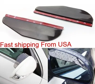 Pair Of Rear View Side Mirror Rain Board Sun Visor Shade Shield For Car Truck  • $6.96