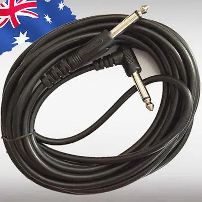 $19.50 • Buy 2x 5M Electric Guitar Amp Cable Lead Audio 6.35mm 1/4  Male Jack M/M SMUCA3525