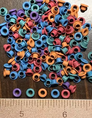 Eyelets: 3/16  (5 Mm) Set Of 180 ~ Asst'd Colors~ Free Ship Offer Available • $3.50