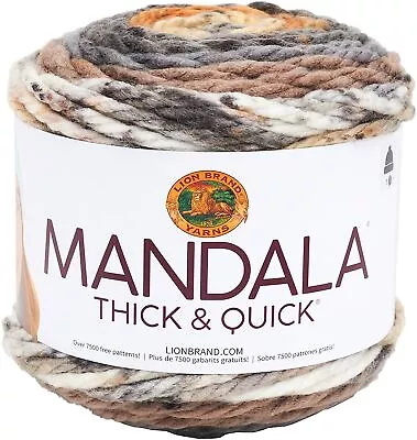 3 Pack Lion Brand Mandala Thick & Quick Yarn-Stairwell 528-203 • £25.08