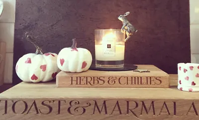 £15 • Buy Emma Bridgewater Themed Handmade Set Of 2 Autumnal Faux Pumpkins Pink Hearts