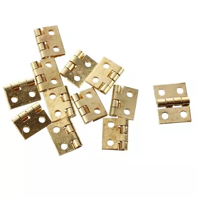 1X(12pcs 1/12  Miniature Furniture Cabinet Closet  Hinges - Golden U6K7)8939 • $8.98