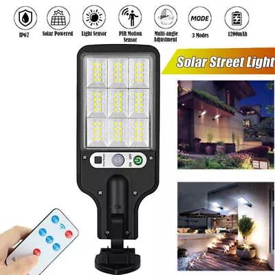 6000W LED Solar Garden Street Wall Light PIR Motion Sensor Security Outdoor Lamp • £6.45