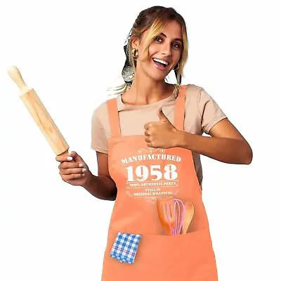 £12.10 • Buy 65th Birthday Presents For Women Ladies Gifts Her Funny Apron Manufactured 1958