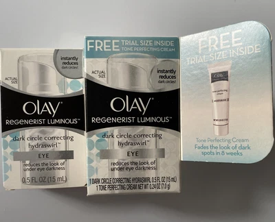$90.91 • Buy 2~Olay Regenerist Luminous Dark Circle Correcting EYE Hydraswirl 0.5 Floz HTF