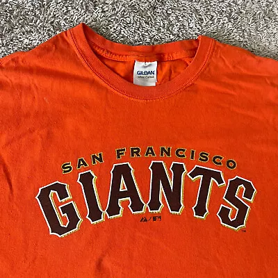 San Francisco Giants MLB Shirt Adult XL Orange Short Sleeve Baseball • $7