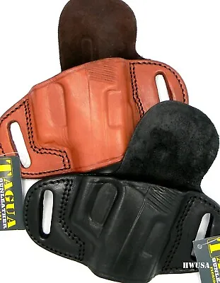 CLOSEOUT! Right Hand Extra Protection Quick Draw Leather Belt Holster - CHOOSE • $34