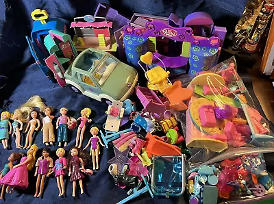 Polly Pocket Lot - Dolls Clothes And Accessories - See Photos! Variety Of Items • $34.95