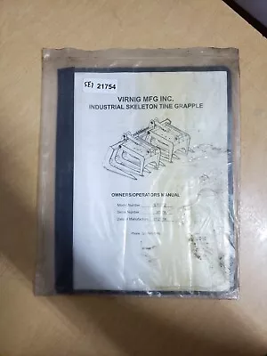 Virnig MFG Inc. STG72 Industrial Skeleton Tine Grapple Operators Manual • $22.76