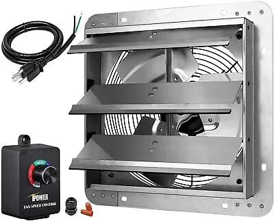IPower 12Inch Variable Shutter Exhaust Fan Aluminum With Speed Controller • $77.99