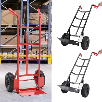 200Kg Sack Truck Heavy Duty Hand Two Wheel Commercial Trolley Tyre Barrow Load • £58.94