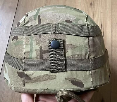 British Army Issue Ballistic MK7 Combat Helmet Size Medium + MTP Cover +Pad Kit • £100