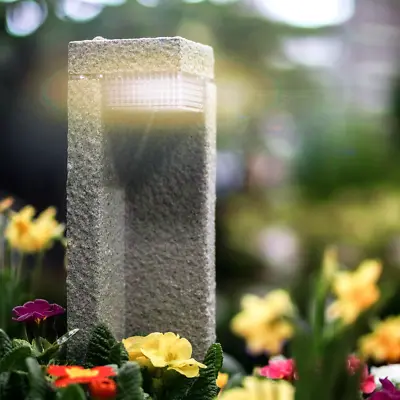 GardenersDream® Outdoor LED Solar Garden Light Lights Stone Effect Warm White • £12.99