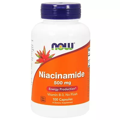 NOW Foods Niacinamide (B-3) 500 Mg 100 Capsules • $8.99