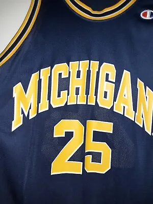 Juwan Howard Fab 5 Michigan Wolverines NCAA Champion Jersey Sz 44 • $77