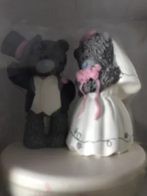 £3 • Buy Me To You Tatty Ted Hand Painted Wedding Cake Topper Decoration.