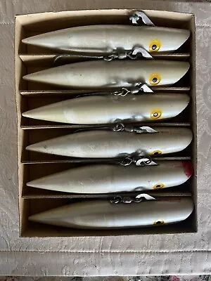 Lot Of 6 Vintage Tomic Fishing Lures #156 (made In Canada ) 7 Inch Plugs • $36.95