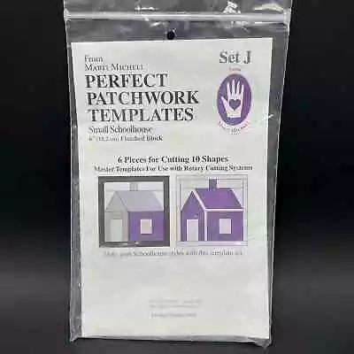 Marti Michell Perfect Patchwork Template J Small Schoolhouse 6” Cutting Guide • $15.99