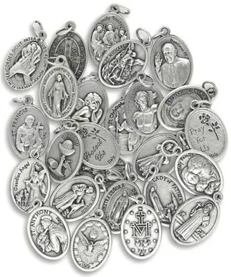 Catholic Medal Lot - 20 Assorted Medals From Italy • $19.99