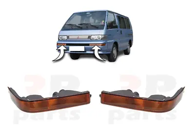 For Mitsubishi L300 1994-2000 New Front Bumper Side Orange Indicator Lamp Pair • $40.89