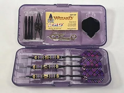 Vintage Dart Set Viper Wizard Soft Tip Purple New Old Stock • $29