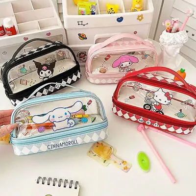 Cinnamoroll My Melody Kuromi Hello Kitty Makeup Bag Cosmetic Pencil Case Handbag • $9.99