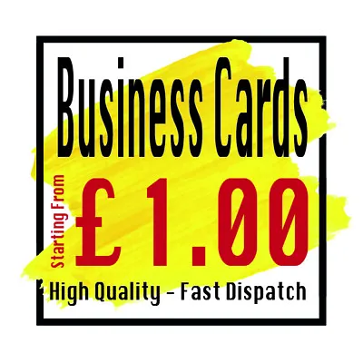 Business Cards Personalised Printed Business Cards • £7.50