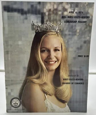 Original 1974 Miss Hurst Euless Bedford Texas Pageant Program / Miss America • $9.95