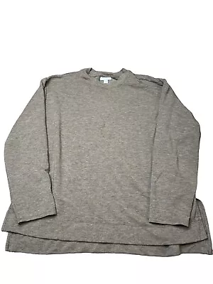 J JILL PURE JILL Brown Heathered Crewneck Sweatshirt  Soft Cozy - L/Large Soft! • $15