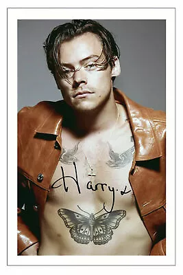 $5 • Buy HARRY STYLES Signed Autograph PHOTO Signature Gift 6x4 Print Music FINE LINE