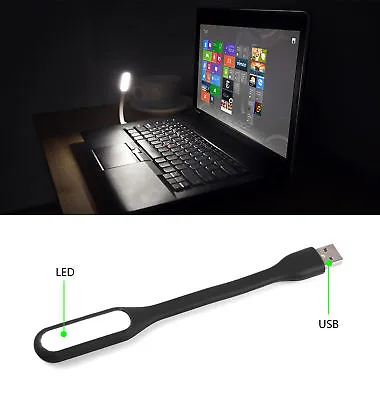 $5.99 • Buy Flexible USB LED Light Lamp For Computer Keyboard Reading Notebook PC Laptop Us