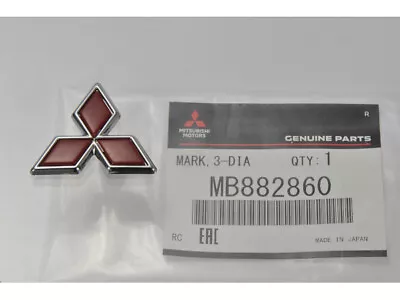 MITSUBISHI LANCER Evolution 5 CP9A Genuine Triple Red Dia Emblem MB882860 JDM • $49.49