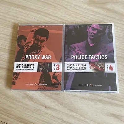 The Yakuza Papers DVD Vol 3 & 4 - Proxy War + Police Tactics - New & Sealed • $9.99