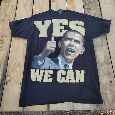 2008 Barack Obama T Shirt Size M “Yes We Can” Vintage Historic Election BLM  • $11.99