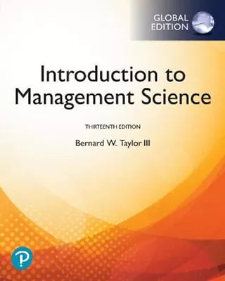 NEW Introduction To Management Science Global Edition By Bernard Taylor • $139.20