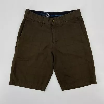 Volcom Shorts Mens 28 Brown Chino Skater Skating Lightweight Casual * • $2.99