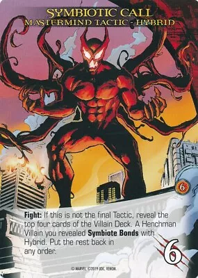 HYBRID Upper Deck Marvel Legendary VENOM Mastermind Tactic SYMBIOTIC CALL • $1